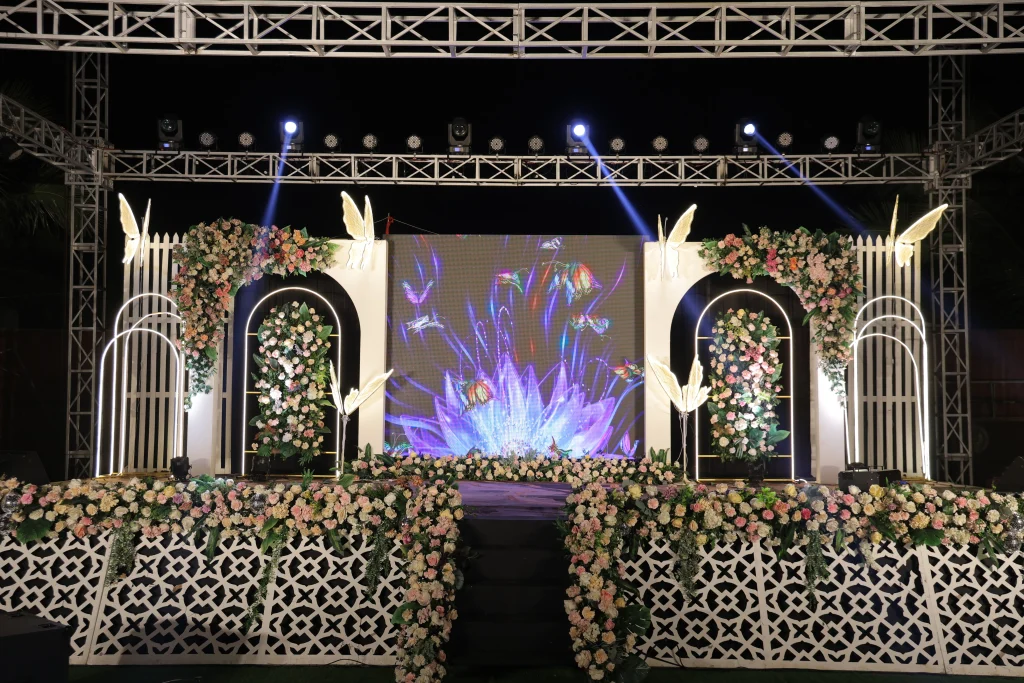 Elegant Sangeet Stage Decoration in Puri
