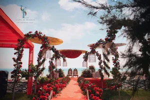 Elegant Sangeet Stage Decoration in Puri